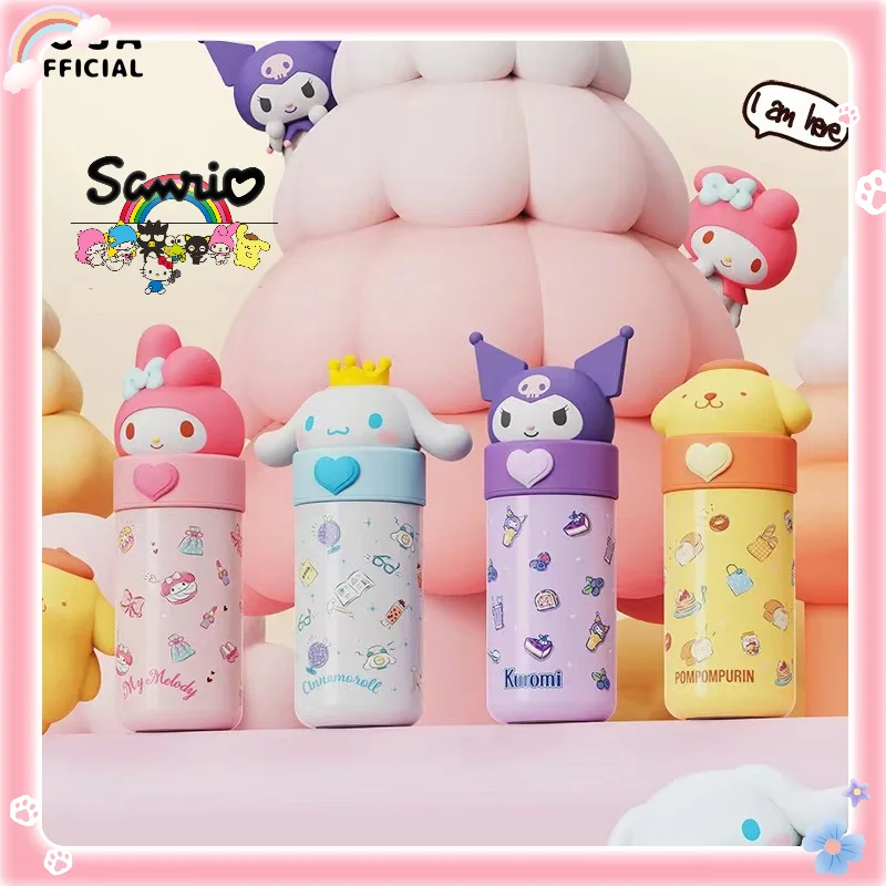 

Оригинальная Милая кружка из нержавеющей стали Sanrio Kuromi MyMelody Cinnamoroll pompurin милый мультяшный подарок для детей на день рождения