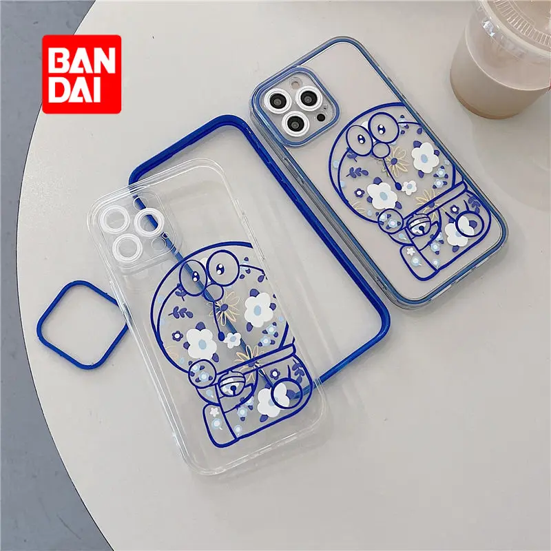 

Bandai Doraemon Phone Case for Iphone 13 13Pro 12 12Pro 11 Pro X XS Max XR 7 8 Plus Cartoon Back Covers Kawaii Fundas Soft Coque