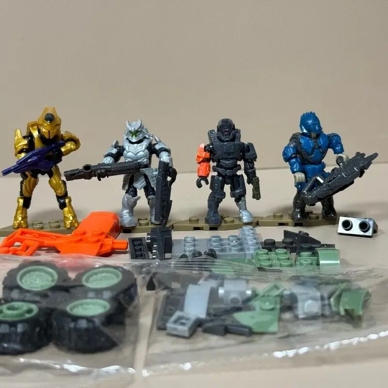 Экшн-фигурки Mega Bloks svux UNSC Спартанские Анубис Yoro Elite Ultra Brute Warrior Mongoose Outriders с