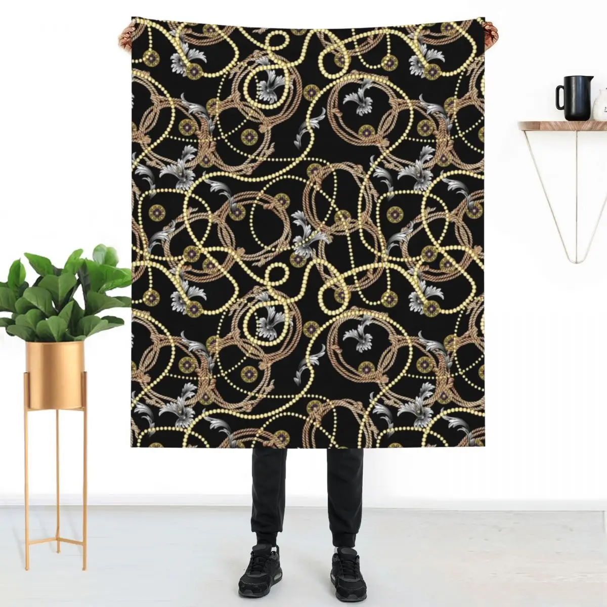 

Одеяло в стиле барокко на цепочке с принтом «пейсли»