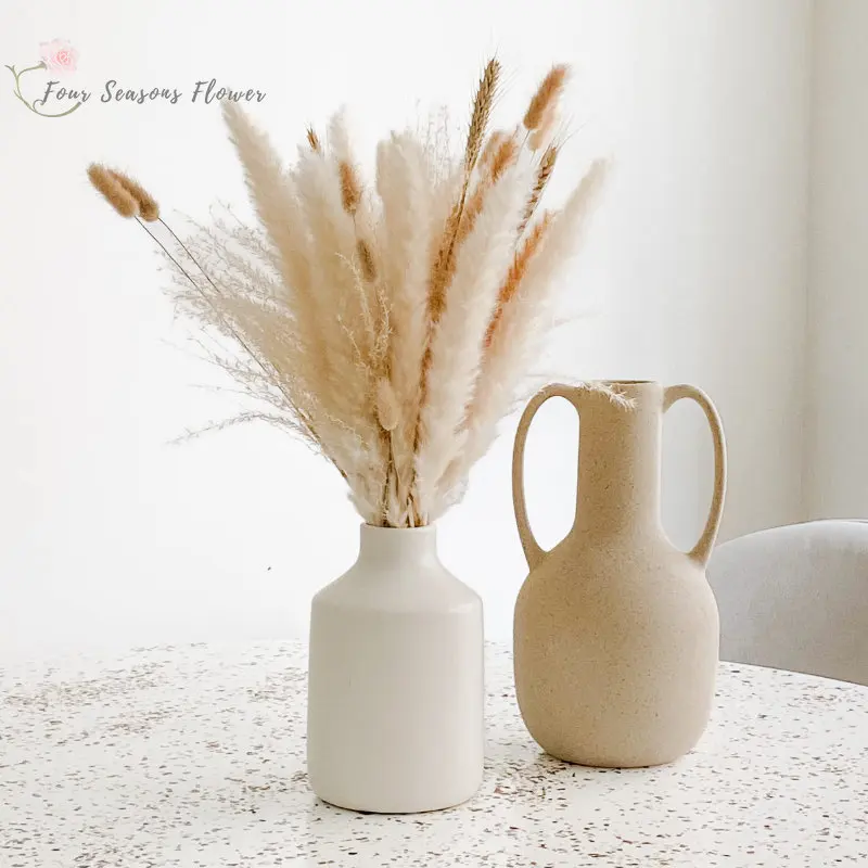 

Fluffy Pampas Grass Dried Flowers Phragmites Bunny Tails Bouquet For Boho Home Decor Ruscus Wedding Party Decor Accessories