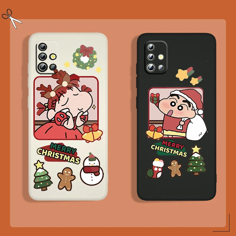 

Crayon Cartoon Shin Chan For Samsung Galaxy A73 A53 A33 A52 A32 A22 A71 A51 A21S A03 A50 TPU Liquid Phone Case Fundas Coque Capa