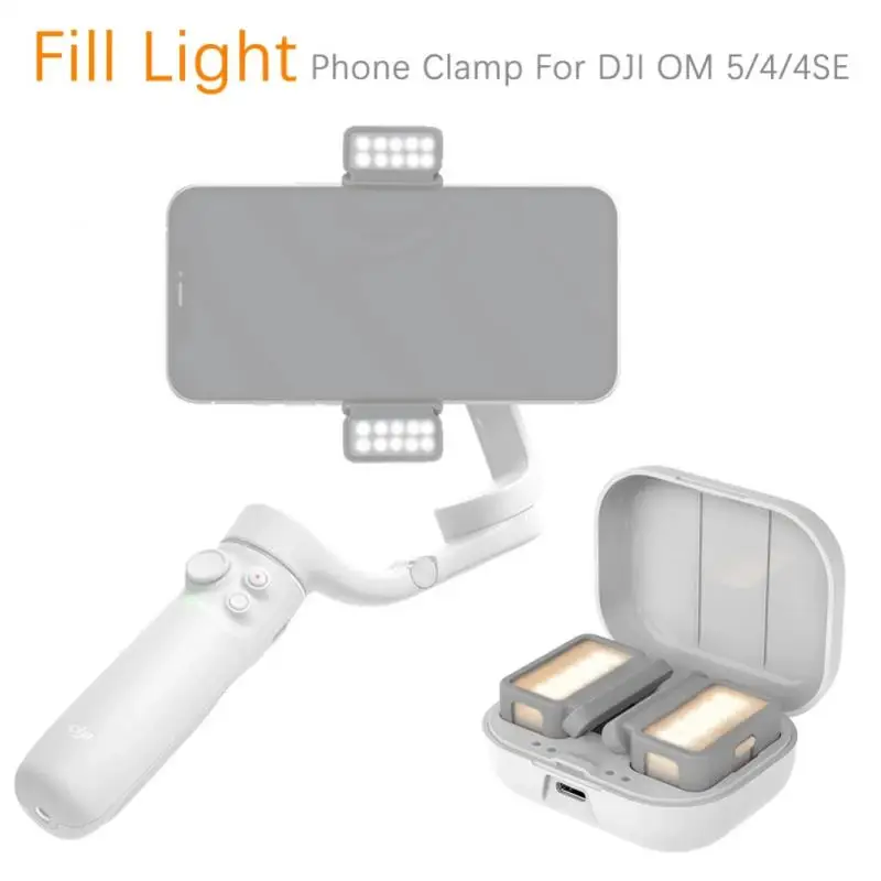 

Led Video Fill Light For Dji OM5/4SE Two-way Fill Light 3-color Photography Light Adjustable Brightness And Color Temperature