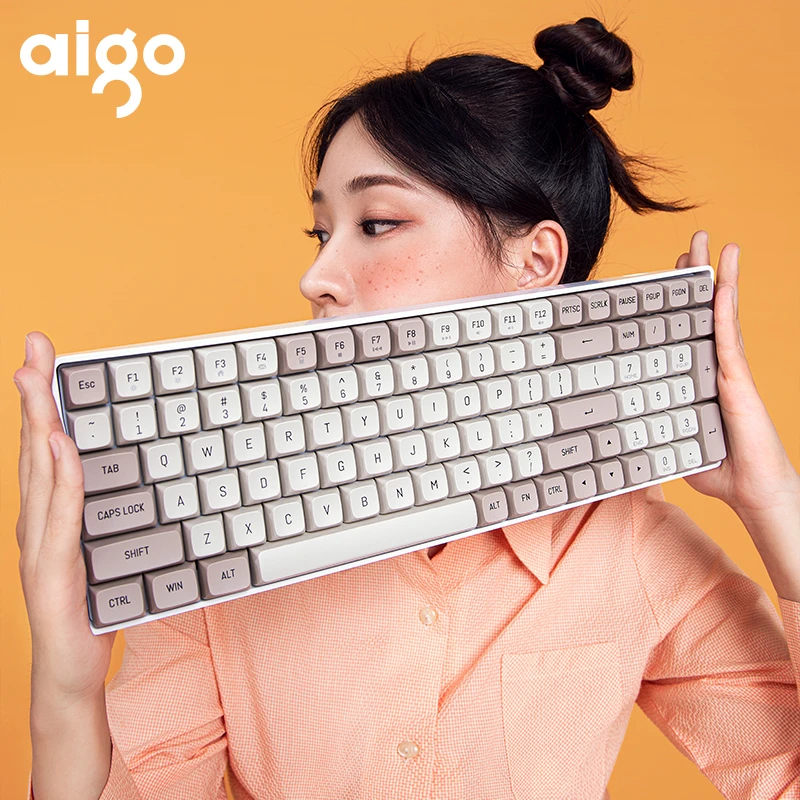 Клавиатура Aigo A100 игровая Механическая проводная, USB Type-c, 2,4 ГГц, 100 клавиши