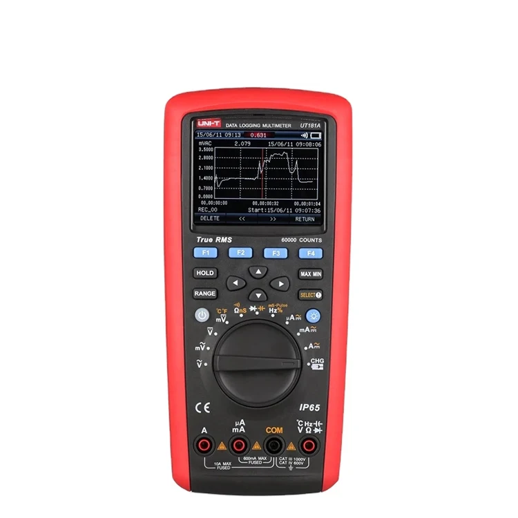 

Industrial-grade True RMS DC AC Current Voltage Resistor Capacitance Frequency UNI-T UT181A Multimeter Digital