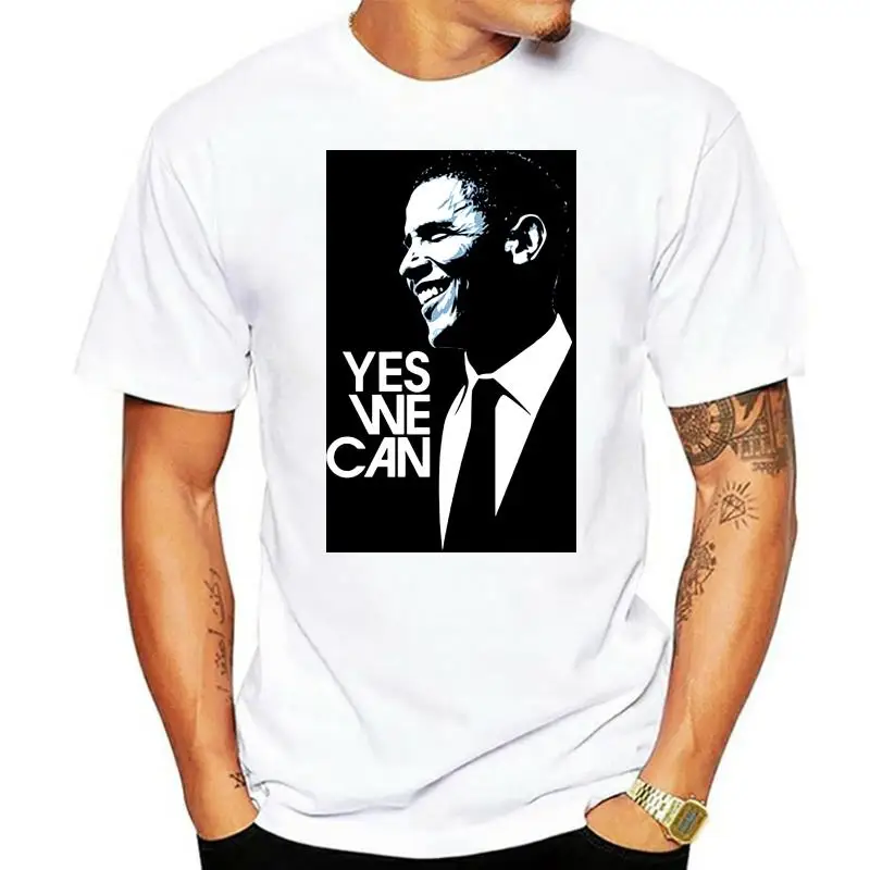 

Американская футболка с изображением Барак, да, со слоганом