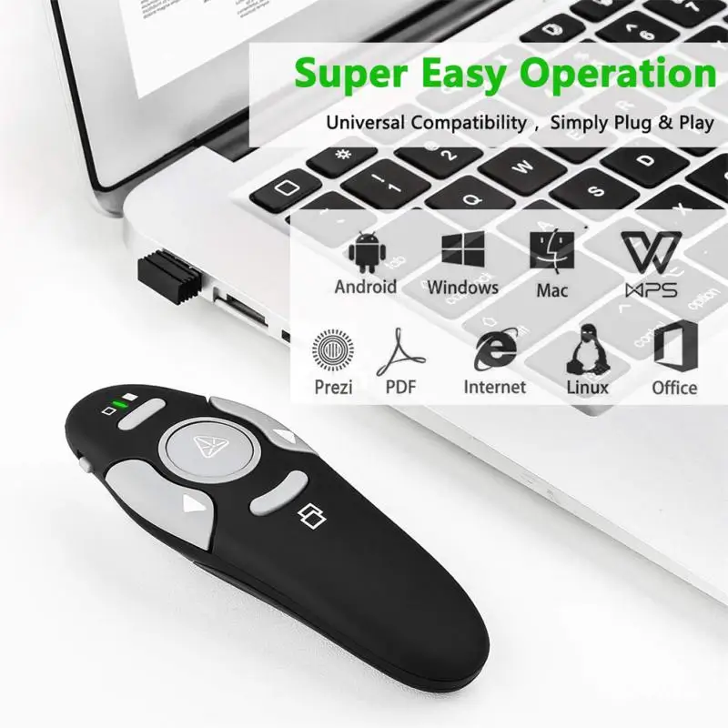 

Ручка проекционная Поворотная с Usb-приемником и функцией поворота