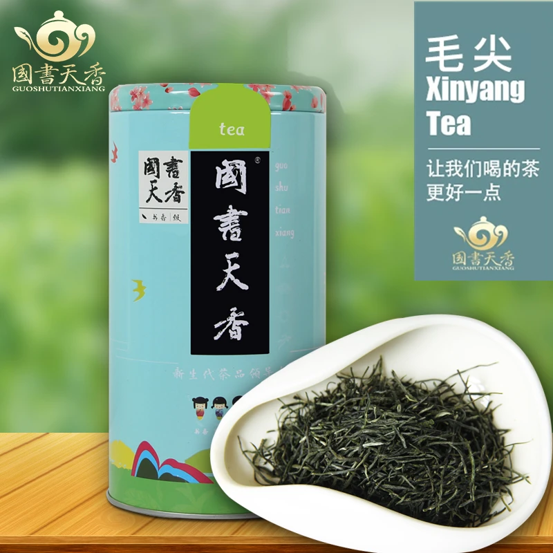 

China Henan specialty Xinyang Maojian green tea 250g Gift canned health and wellness products