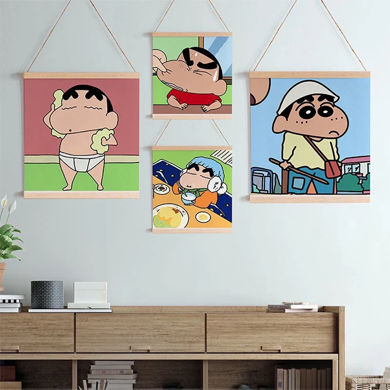 

Kawaii Crayon Shin-Chan Cartoon Bedroom Living Room Wall Decorate Painting Hanging Pictures Exquisite Versatile Life Supplies