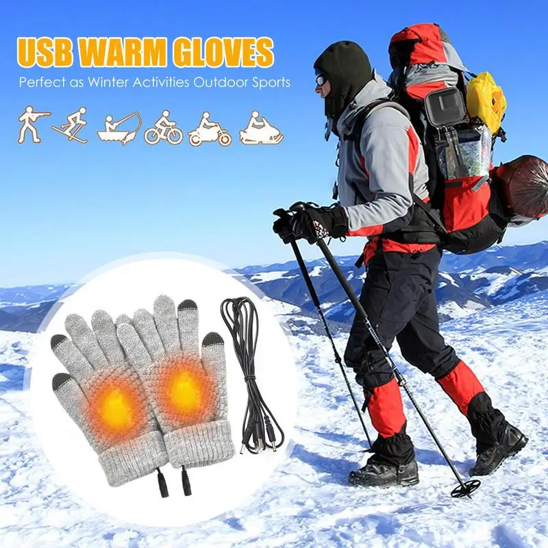 Heated Gloves Screen Touchable Heated Thermal Gloves For Winter Sports USB Charging Hand Warmer For Outdoors Climbing Hiking 3 Heated Gloves Screen Touchable Heated Thermal Gloves For Winter Sports USB Charging Hand Warmer For Outdoors Climbing Hiking 3