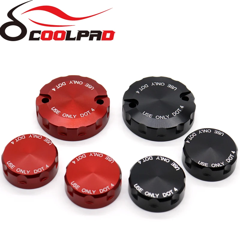 

For DUCATI Hypermotard/Multistrada/Monster 1100/S/EVO 1200/S/R Front Brake Clutch & Rear Brake Fluid Reservoir Cover Cap CNC