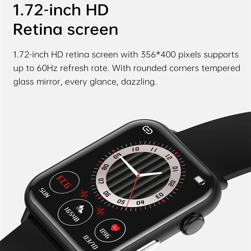 E200 Smart Watch Blood Glucose Sugar Heart Rate Monitoring ECG Fitness Tracker Sports Bracelet Men Women Smartwatch