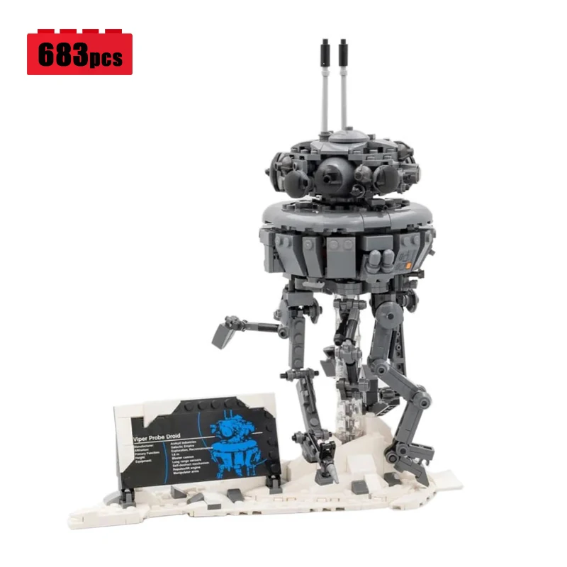 

New 75306 IMPERIAL VIPER PROBE DROID Building Block Set 683PCS War Machine Building Blocks Bricks Toy Compatible Gift for Kids