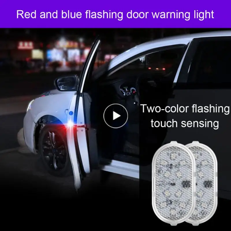

Car Door Opening Induction Change Decoration Anti-tail Light Safety Car Openning Door Warning Light Anti-collision Two-color