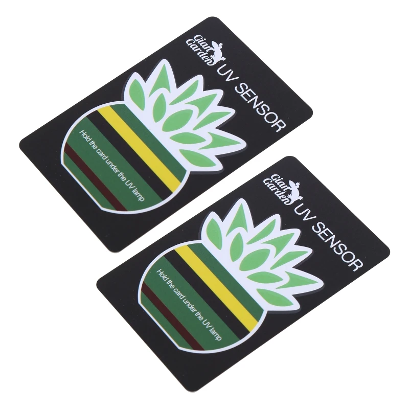 

2022 New 2 Pcs UV Light Tester Cards Reptiles Terrarium UV Light Detection Cards