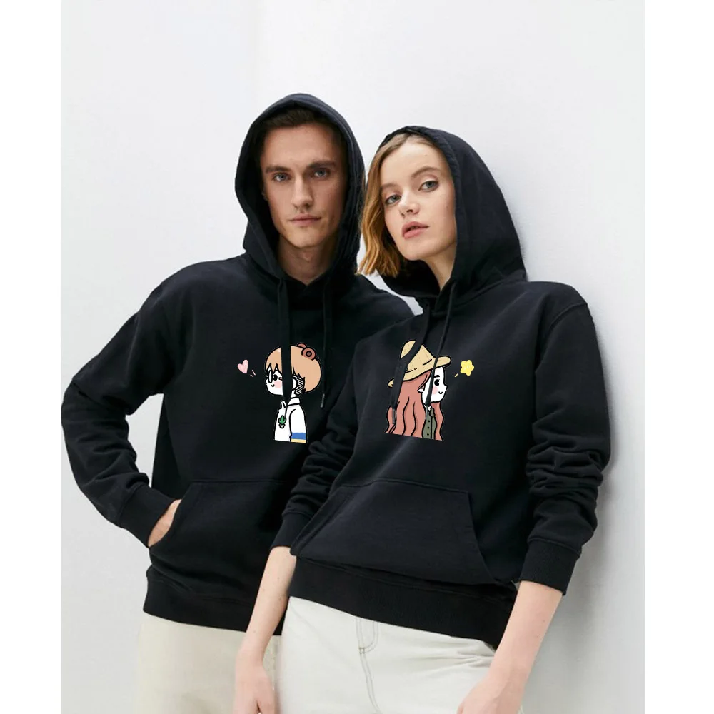 

Спортивный костюм для мужчин и женщин, флисовый свитшот с принтом, худи и штаны, уличная одежда, свитер с датчиком, пуловер, комплект из двух ...