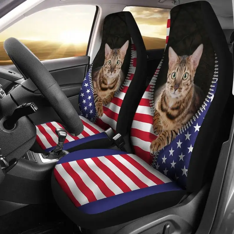 

Cat 3D Bengo stripe Car Seat Covers Animal Car Seat Covers, Animal Custom, Luxury Seat Covers, Custom Front Car Seat Covers, Pai