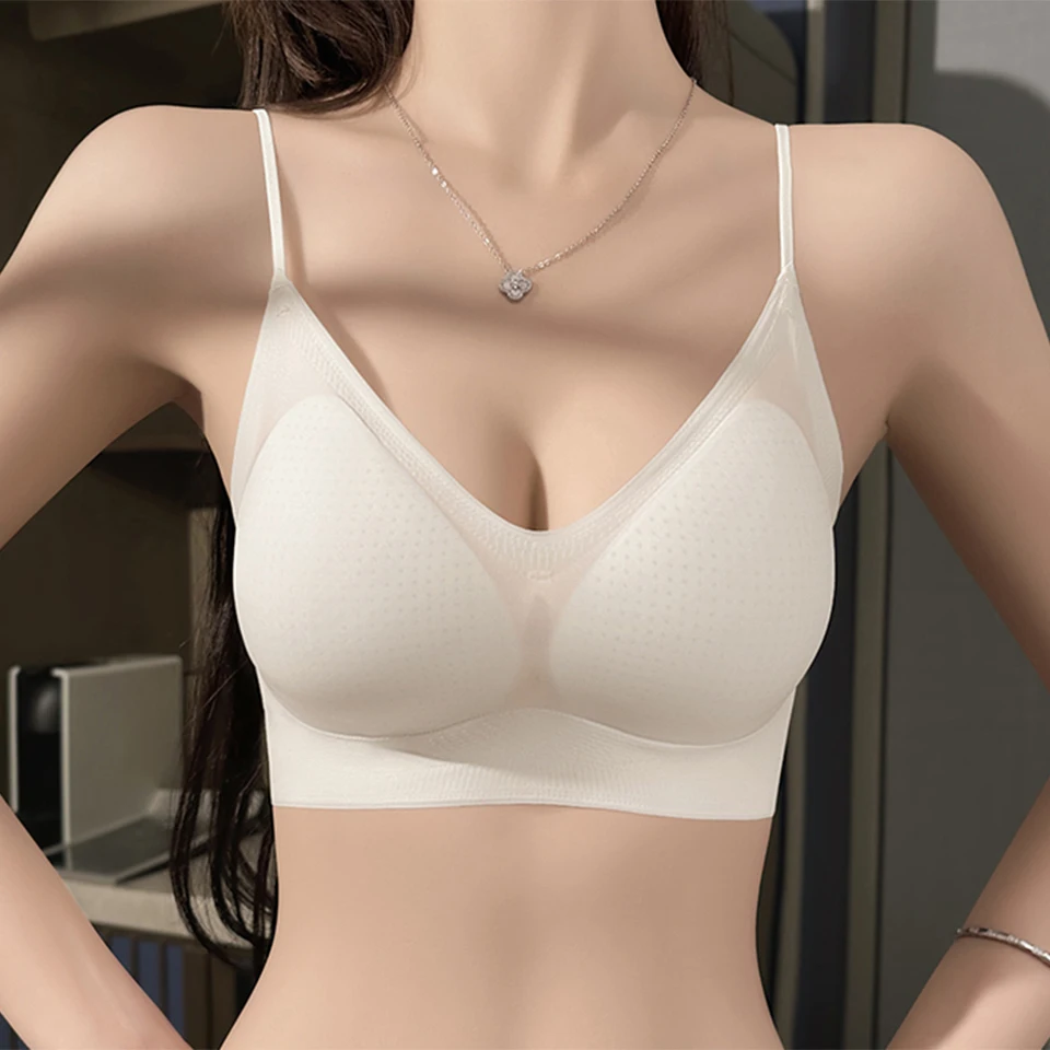 Ультратонкие бесшовные бюстгальтеры для женщин Дышащее беспроводное нижнее
