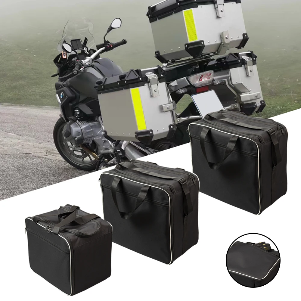 

For BMW R1200GS Adv Black Inner Bags R 1200 GS adventure WATER-COOLED 2013-2017 Motorcycle Luggage Bags