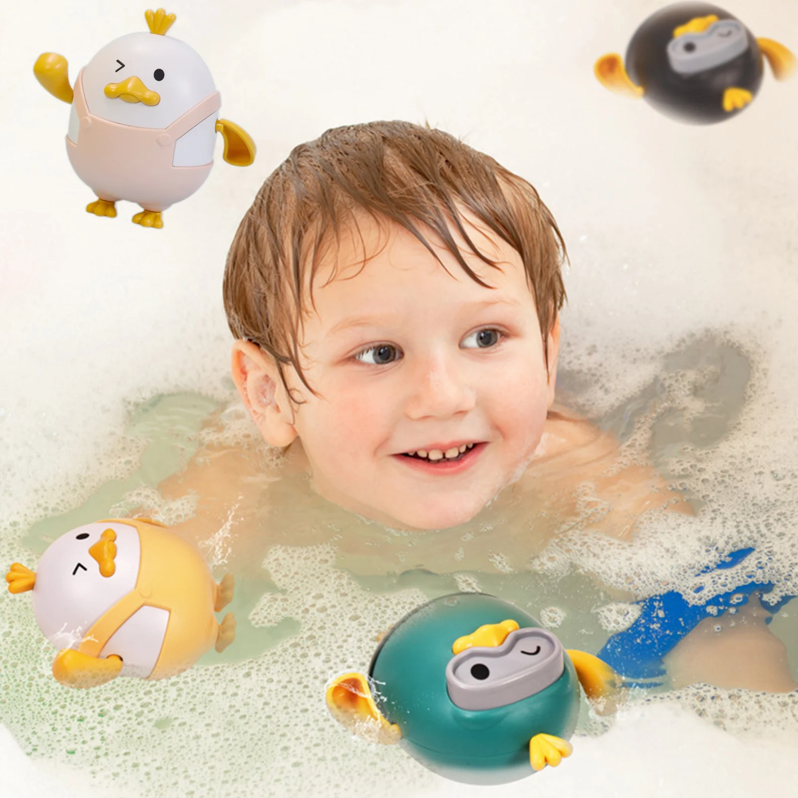 Bathroom Bath Shower Baby Clockwork Swimming Children Play Water Duck Bath Toys Bathing Bathtub Toys For Kid