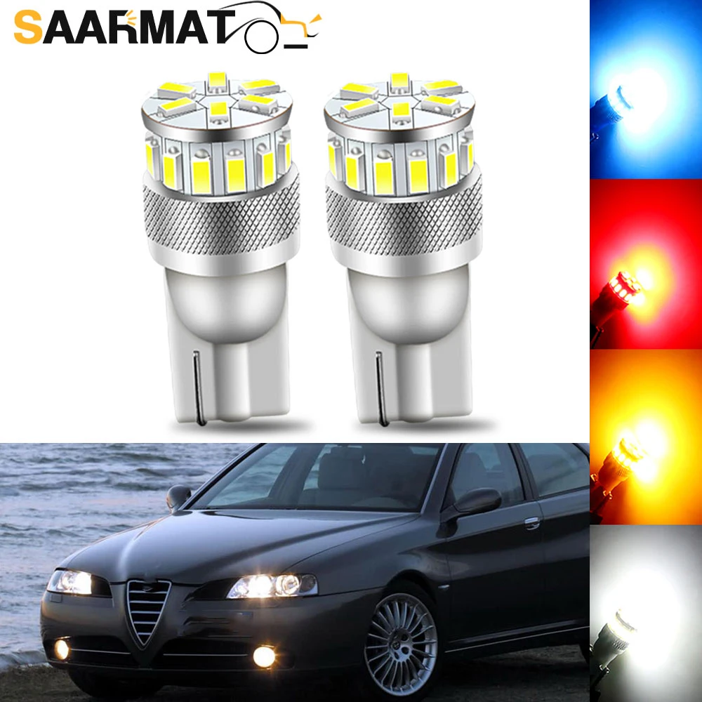 

Лампы габаритные W5W T10 для Alfa Romeo 194 168 2825 GTV 145 Spider Brera, 2 шт.