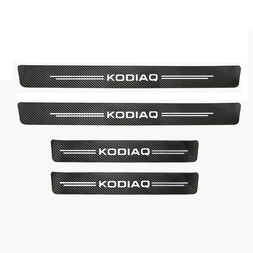 

4 шт., декоративные наклейки на пороги SKODA KODIAQ