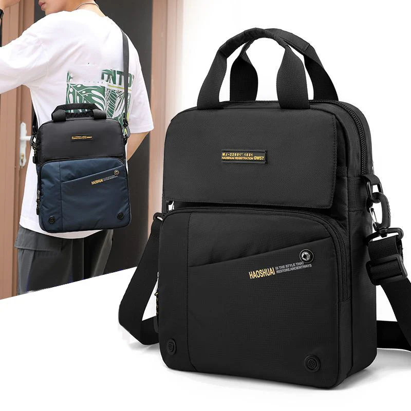 Fashion Men Outdoor Messenger Bag Designer Stitching Casual Bags New Sports Travel Shoulder Bag Waterproof Nylon Briefcase XA11C
