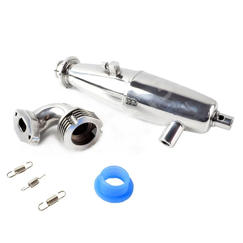 1 Set 102009 Thicken Exhaust Pipe HSP Baja Engine Parts Upgrade 02124 For 1/10 Scale Models Nitro RC Car Part BQ001