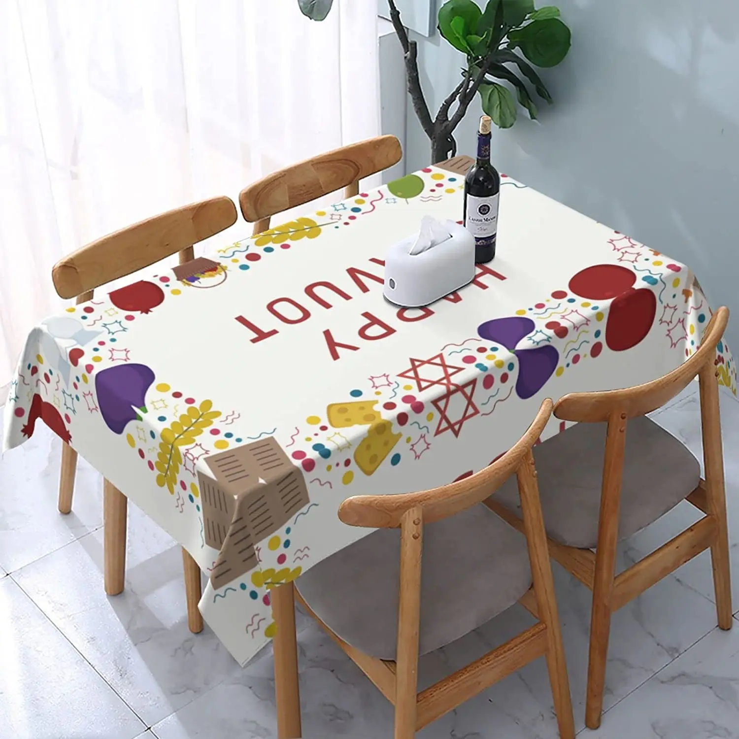 

Водонепроницаемая прямоугольная скатерть для столов, столовых и пикников