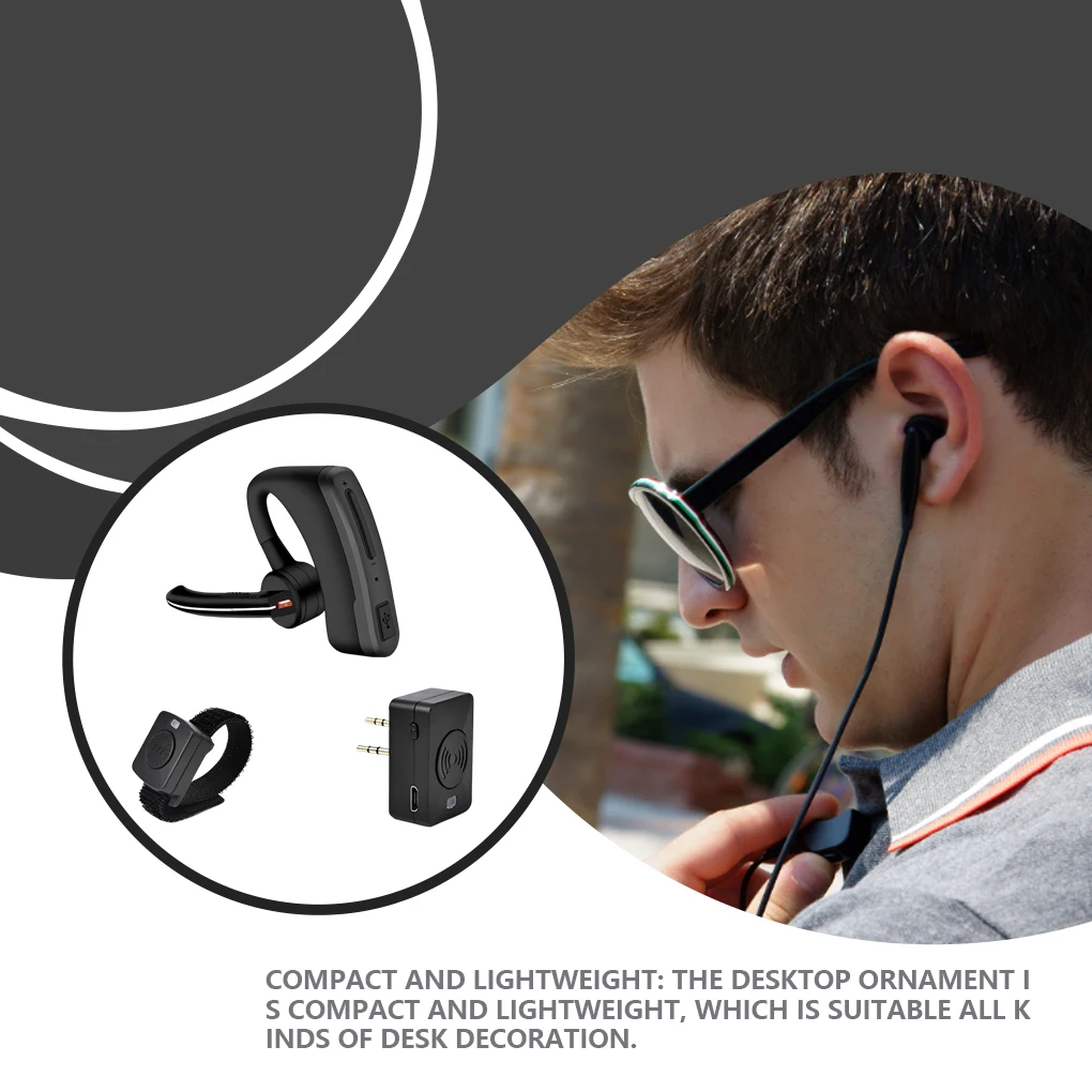 

Walkie Talkie Headset Bluetooth-compatible Earpiece with Microphone