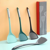 new handle one piece silicone spatula non stick pan special heat resistant non stick non deformation kkitchen utensils