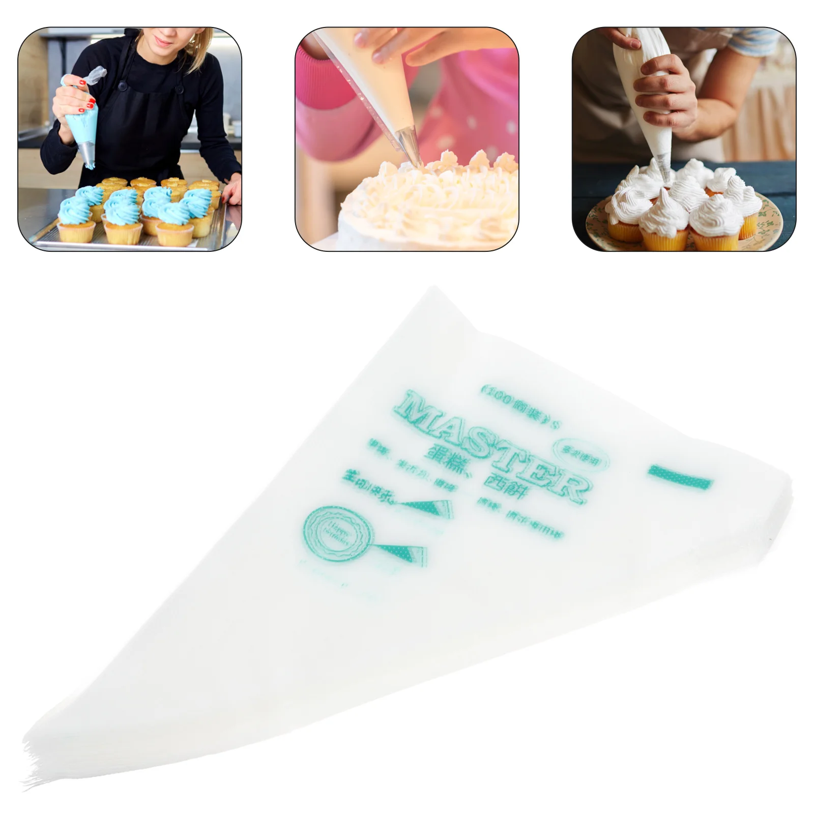 

200Pcs Cake Decorating Bags Piping Bags And Tips Large Piping Bags Baking Decorating Bags for Home Cream Kitchen