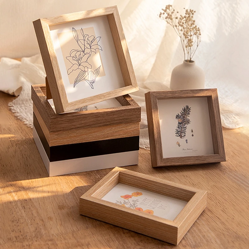 

Nordic Style Photo Frame Creative Picture Poster Display Stand Wall Hanging Photo Album Desktop Ornament Dry Flower Holder