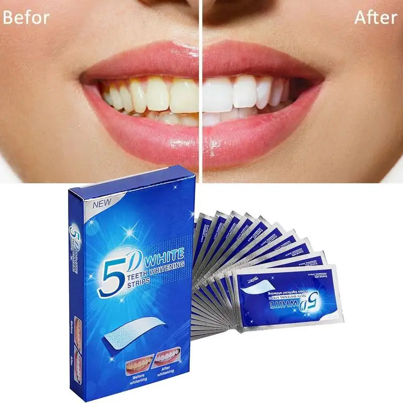 

14Pcs Teeth Whitening Sticker Ultra Gel Bleaching Tooth Whiten Strips Teeth Oral Care Dental Hygiene Bright-Strips Remove Stains