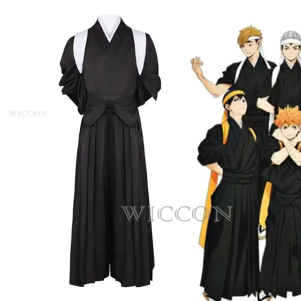 4 цвета Аниме Косплей Shoyo Hinata Tobio Kageyama Daichi Sawamura Sugawara Koushi Костюм Кимоно Кендо