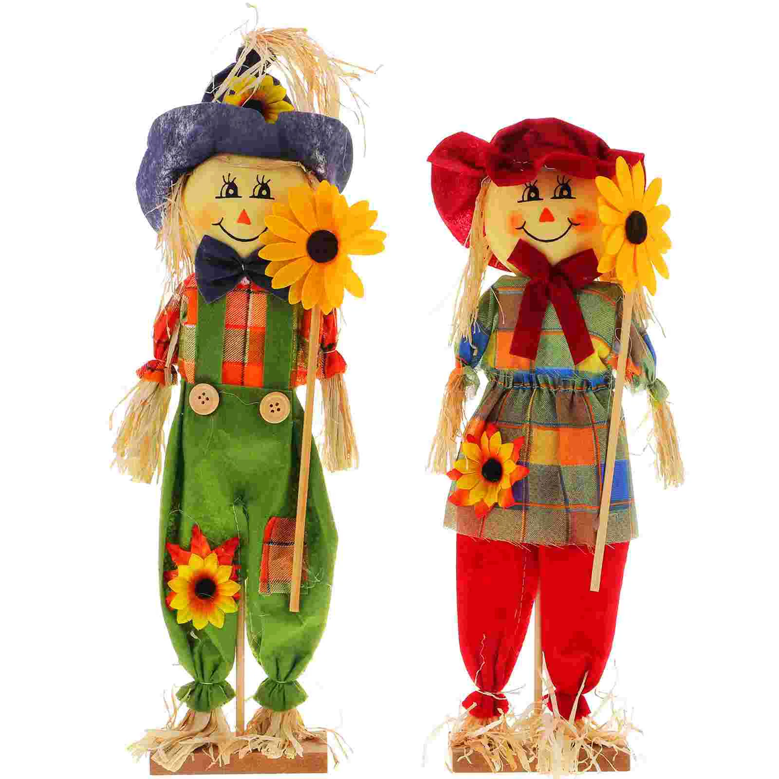 

Halloween Scarecrow Ornaments Adorable Scarecrow Decors for Garden Party Decoration Yard Lawn Signs Scene Layout Ornament