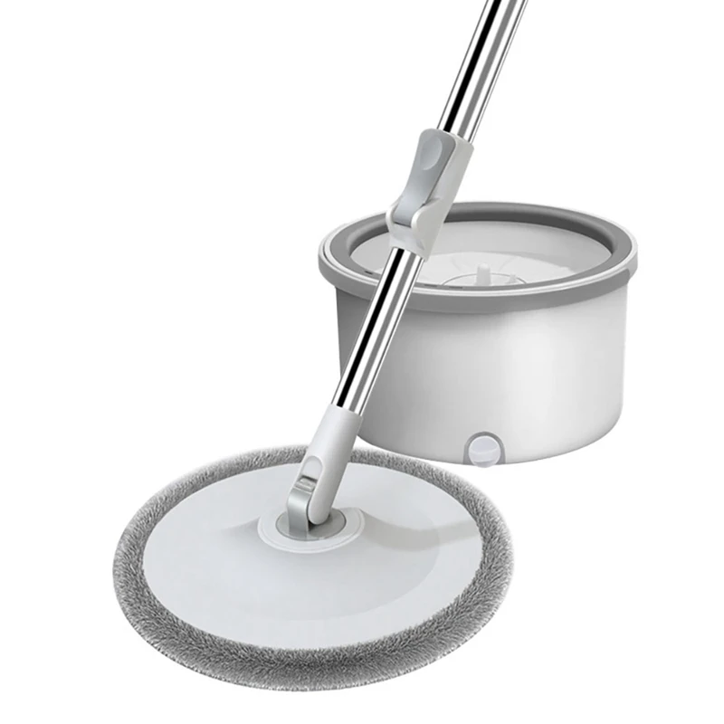 

Spin Mop Bucket Set Easy Press Handle Floor Cleaning Squeeze Mop Automatic Separation Rotating Cleaning Spin Floor Mop
