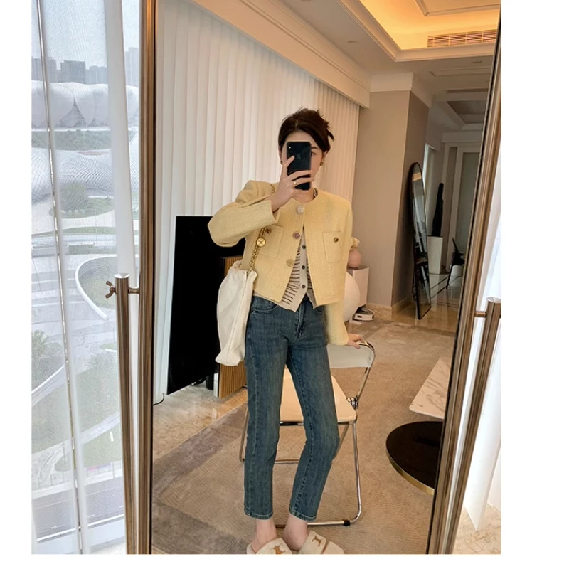 Y2k Large Size Straight Leg Jeans Female Summer Thin 2023 New Small Light Color Fat Mm Thin Smoke Pipe Pants