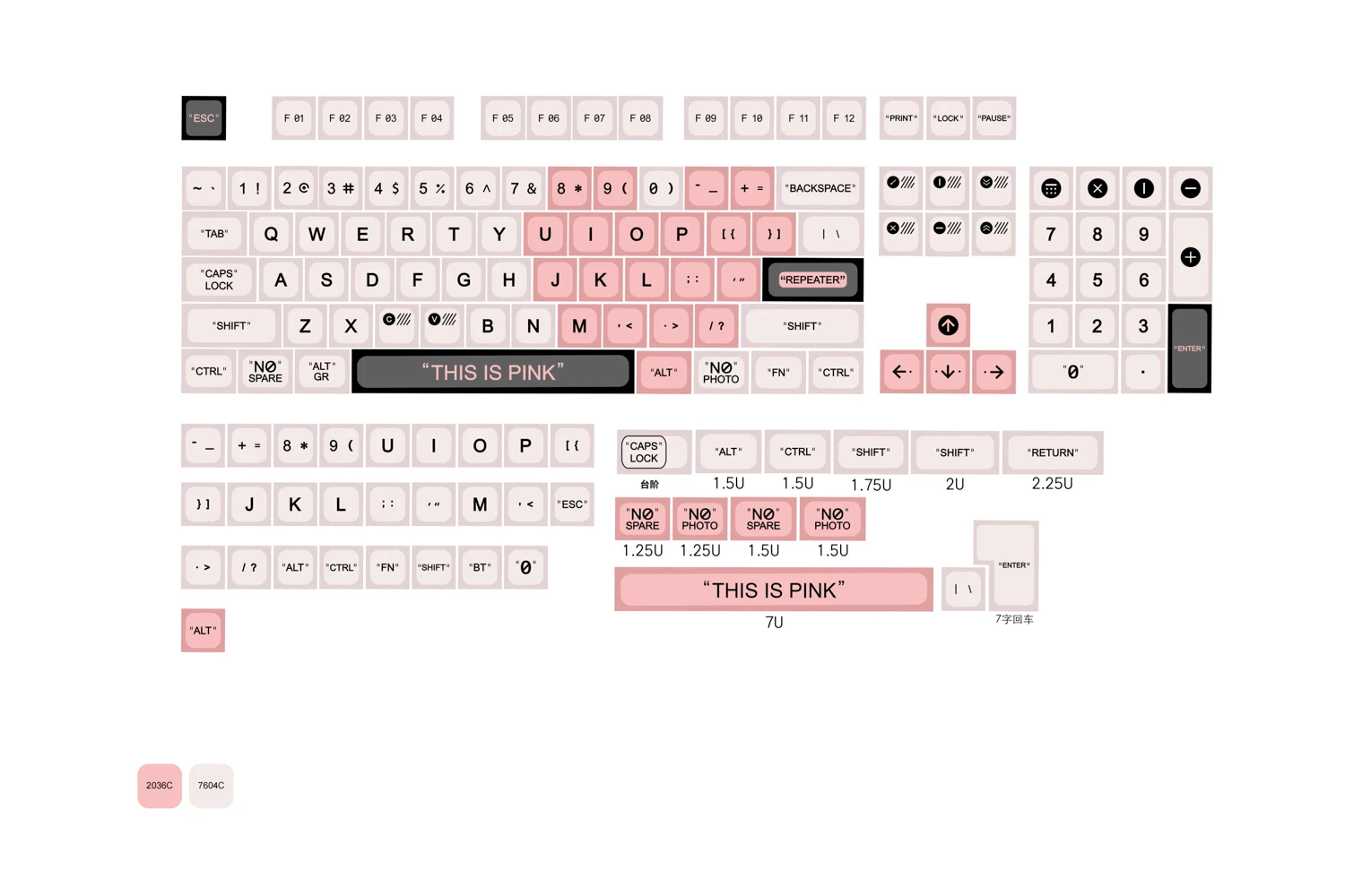 Пластиковые/Молочные английские/японские колпачки клавиш GMKY PBT сублимированный
