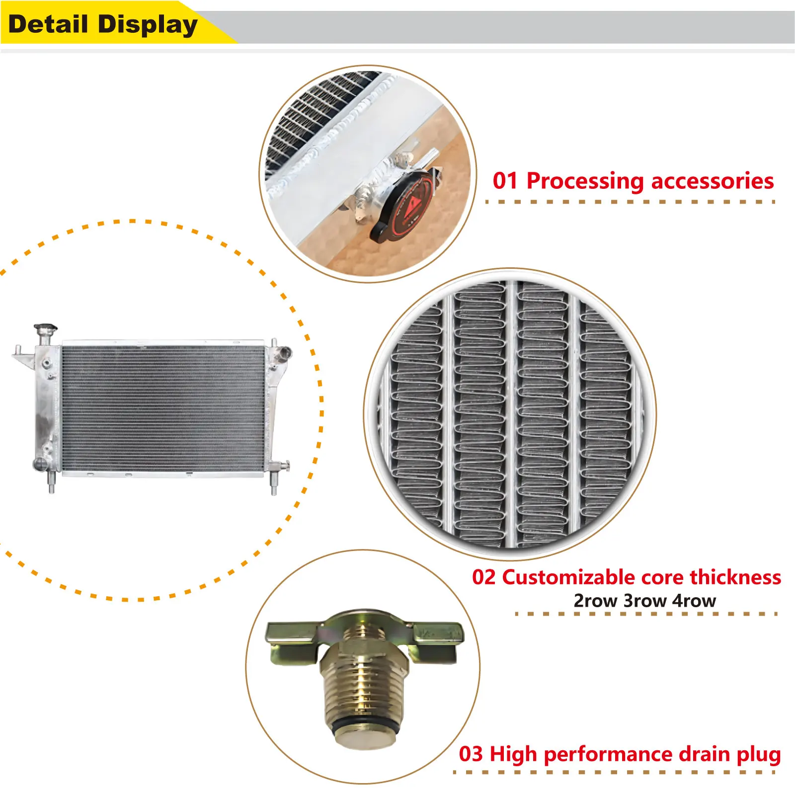 2-рядный алюминиевый радиатор для Ford Mustang 1994-1996 годов 3.8L 5.0L 5.8L V6 V8 Manual MT 1995 гг.