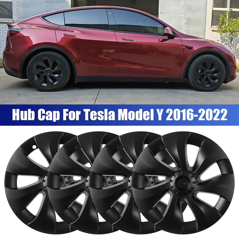 

19-дюймовый штатив, 4 шт., автомобильные аксессуары, запасная крышка ступицы, полная крышка для Tesla модели Y 2016-2022, автомобильный Hubcap