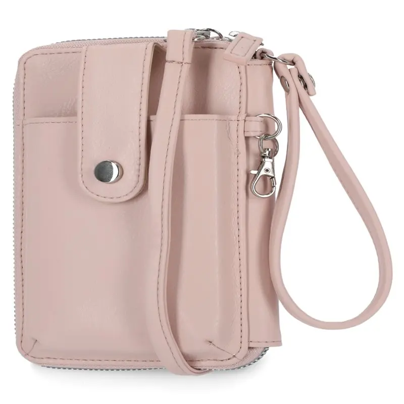 

Jacqui Vegan RFID Womens Crossbody Cell Phone Purse Holder Wallet