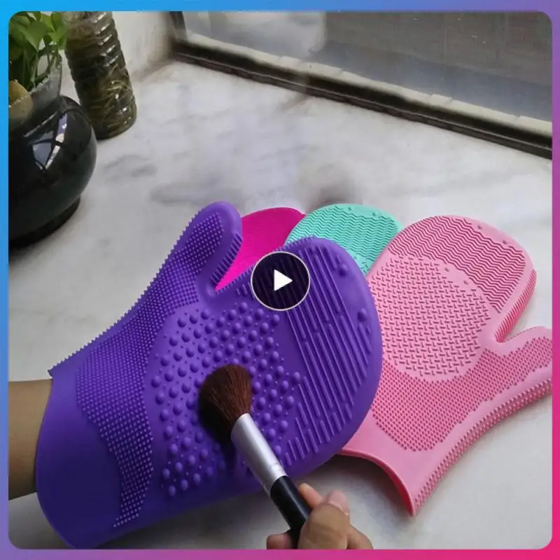 

Silicone Brush Cleaning Pads Makeup Brushes Scrubbing Gloves Make Up Washing Brush Gel Cleaning Mat Foundation Scrubber Board