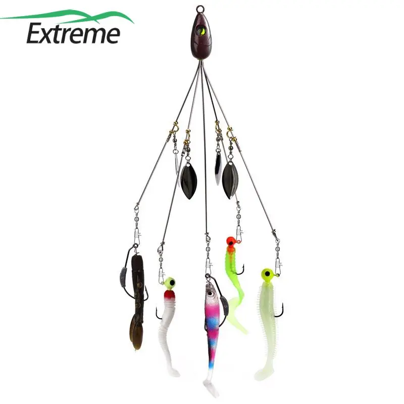 

Stainless Steel Wire Artificial Bait Variety Of Styles Fake Bait With Strong Toughness 8-shaped Swivel Soft Bait Fish Hook