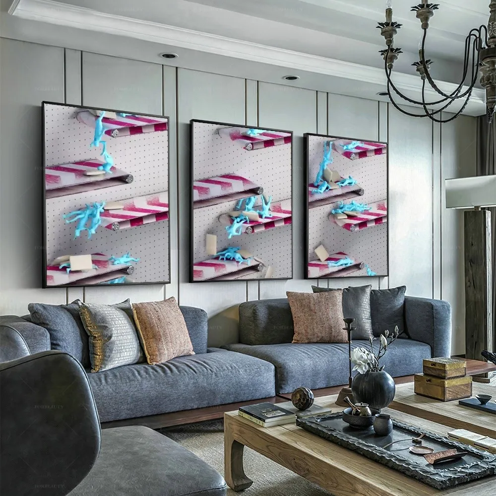 

Forbeauty игрушки на конвейерной ленте Metaverses распылительная Печать на холсте водонепроницаемая и может использоваться вне масляной картины