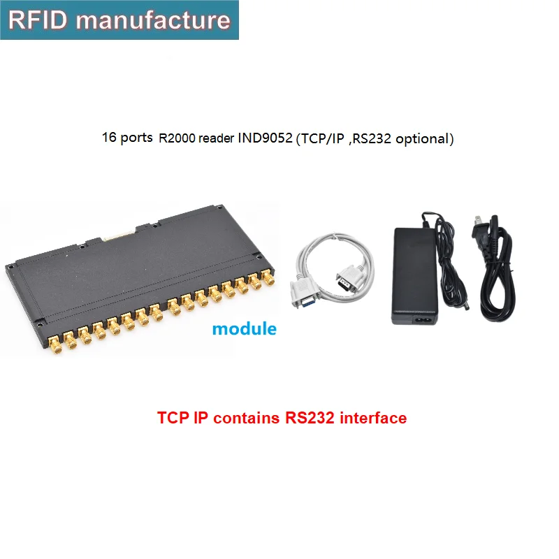16ports long reading range multiple tag uhf rfid reader with development-board TCP/IP rs232 for library book management | Безопасность и