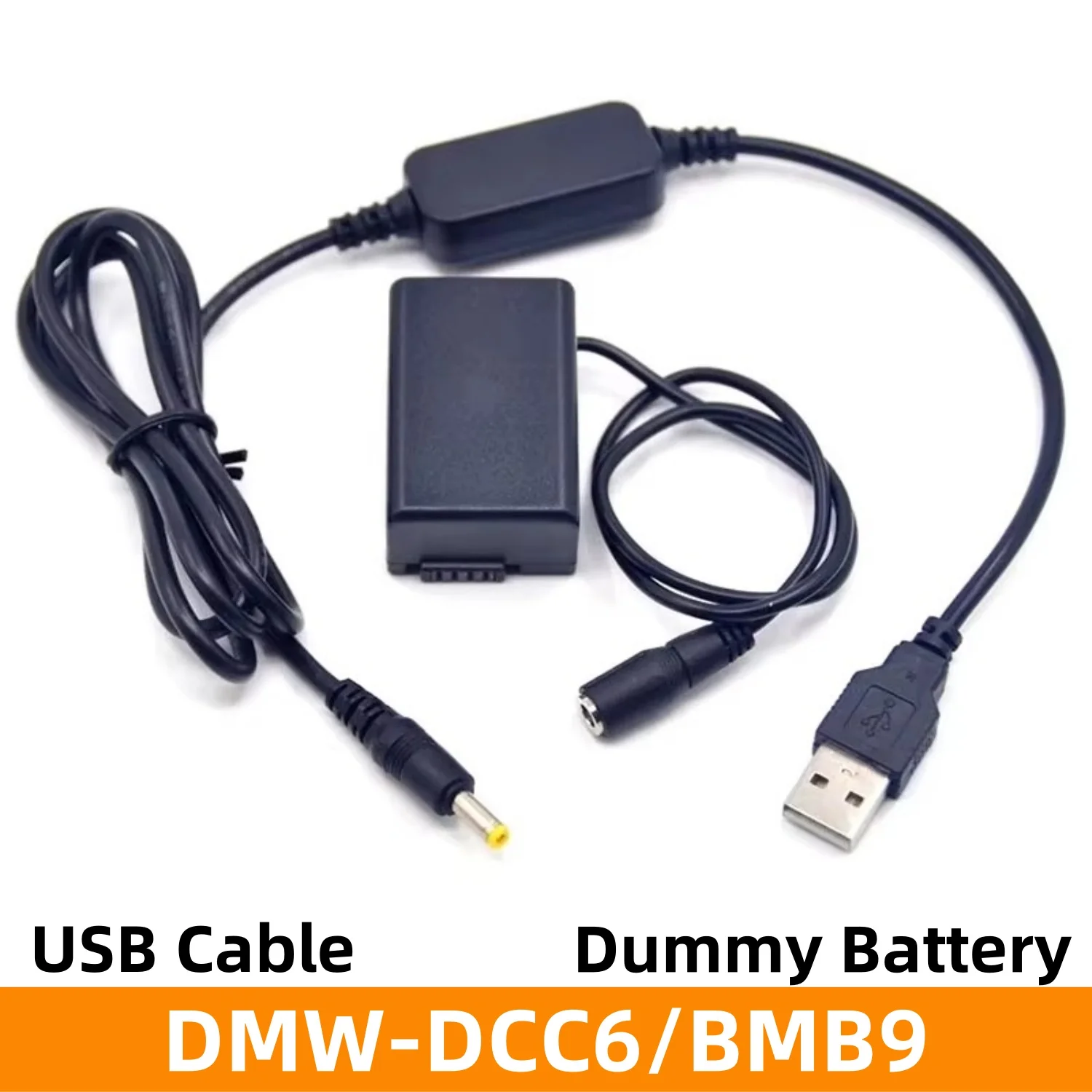 Фиктивный аккумулятор DCC6 DC-разъем USB-кабель для зарядки постоянного тока камеры