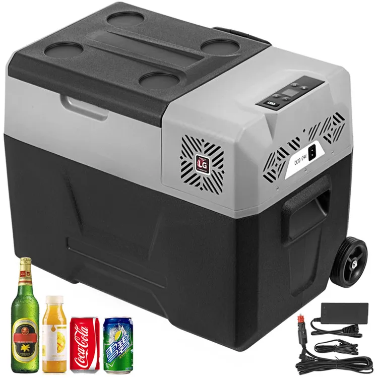 

car refrigerator 12v 30L Portable Fridge Freezer with/Trolley Wheels