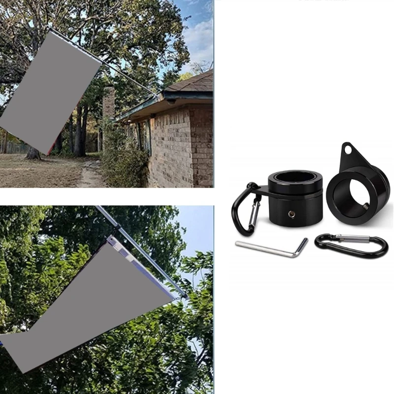 Кольца для флагштоков предотвращают запутывание флага. Быстрая и простая