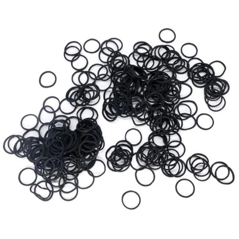 Black Rubber Bands, Small Rubber Bands Office Supplies, Soft Elastic Bands School Home Diameter 13mm,06*0.9mm